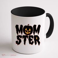 Funny Halloween Momster Monster Coffee Mug thumb 1