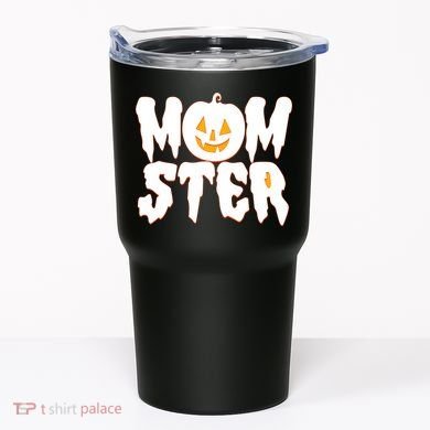 Funny Halloween Momster Monster Tumbler