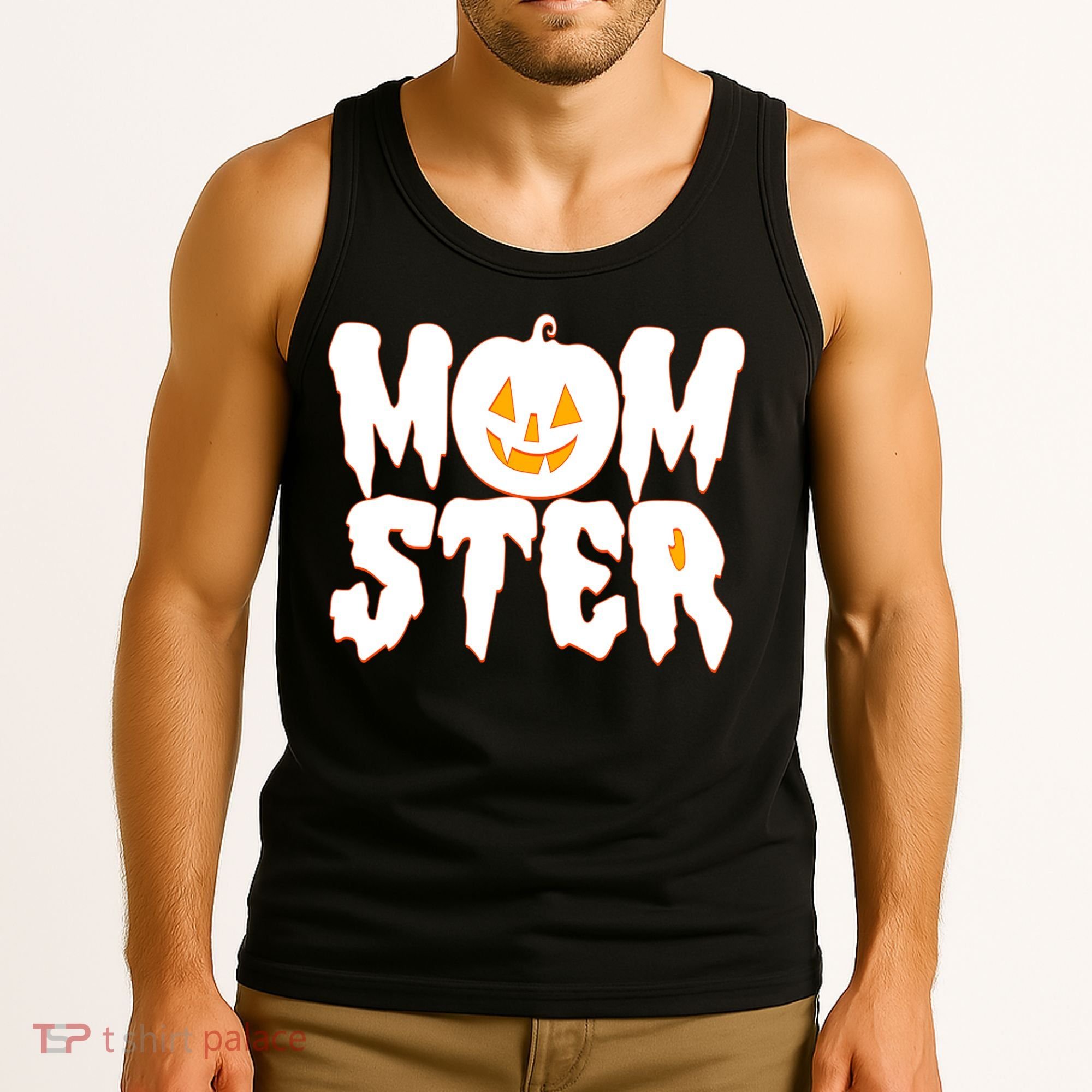 Funny Halloween Momster Monster Tank Top