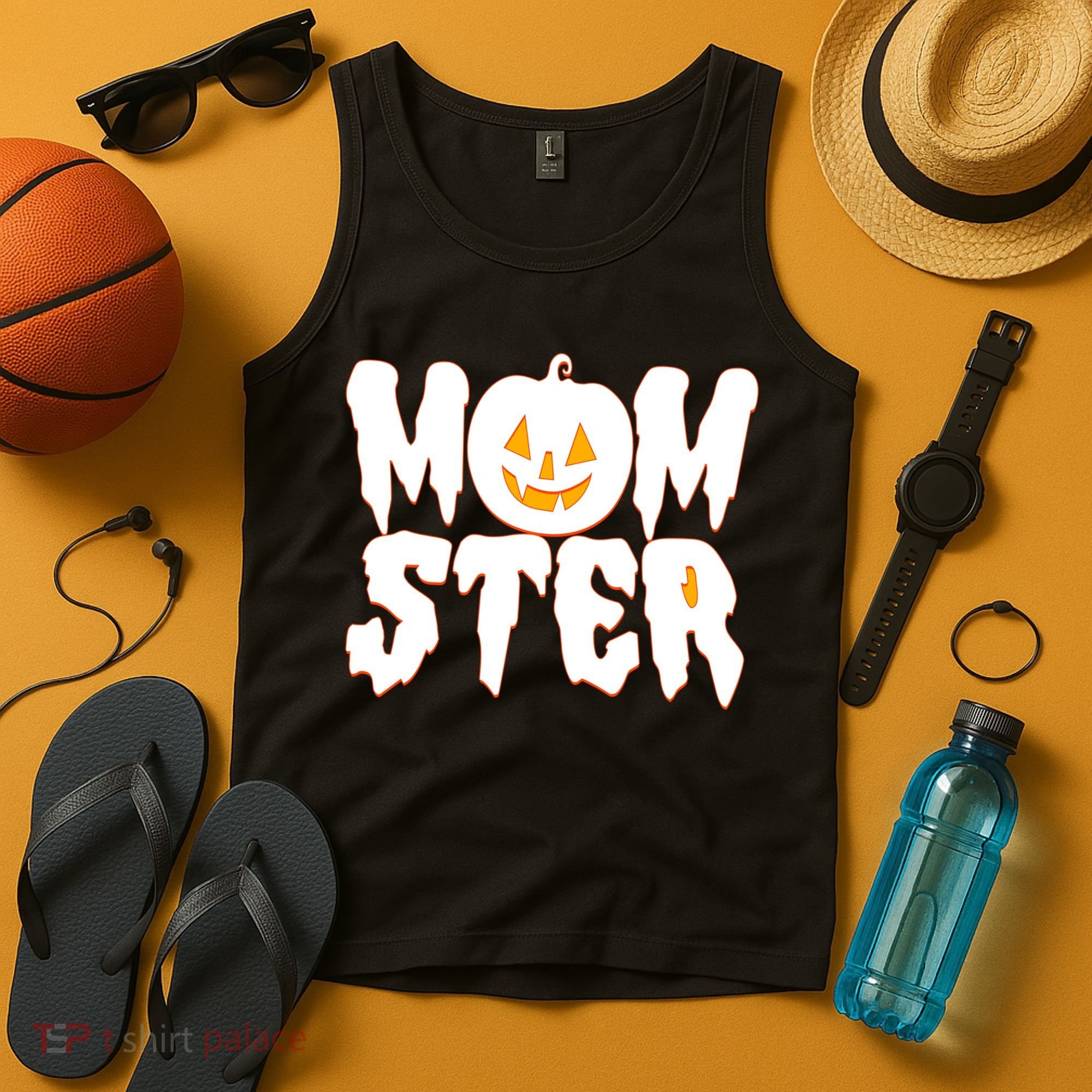 Funny Halloween Momster Monster Tank Top