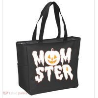 Funny Halloween Momster Monster Tote Bag thumb 2