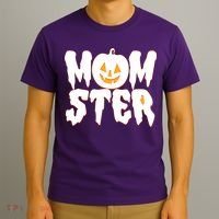 Funny Halloween Momster Monster T-Shirt thumb 3