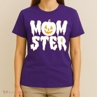 Funny Halloween Momster Monster T-Shirt thumb 4