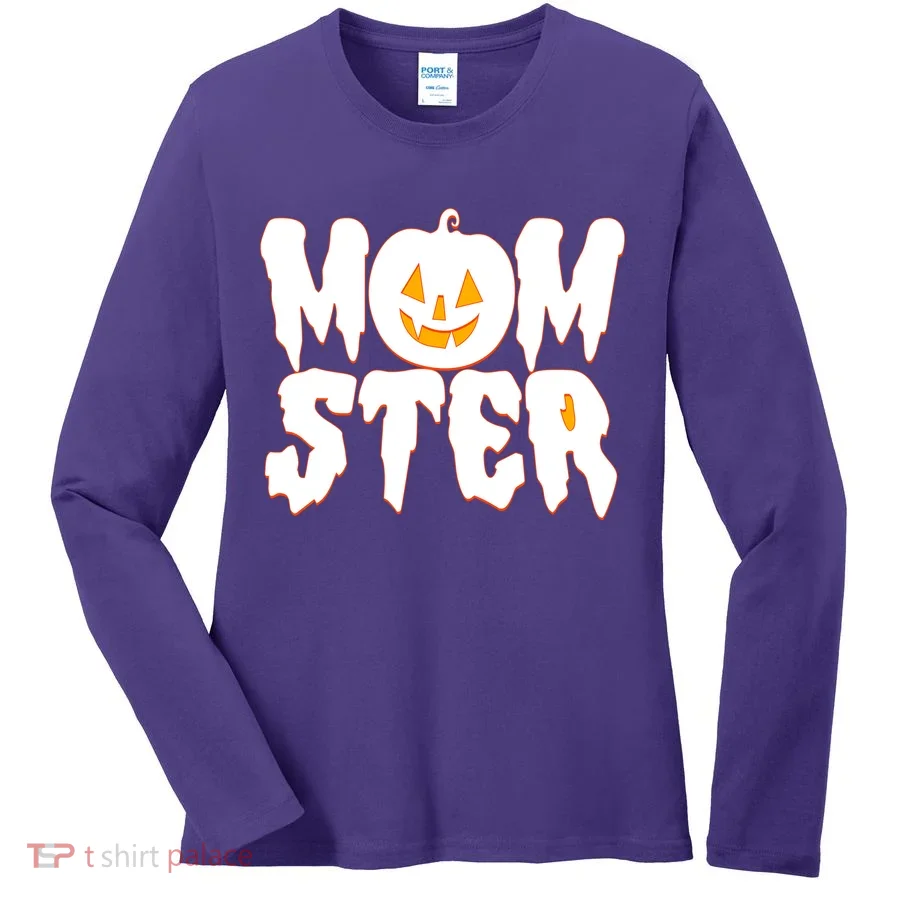 Funny Halloween Momster Monster Women's Long Sleeve Shirt