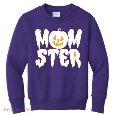 Funny Halloween Momster Monster Kids Sweatshirt