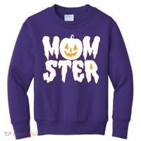 Funny Halloween Momster Monster Kids Sweatshirt thumb 0
