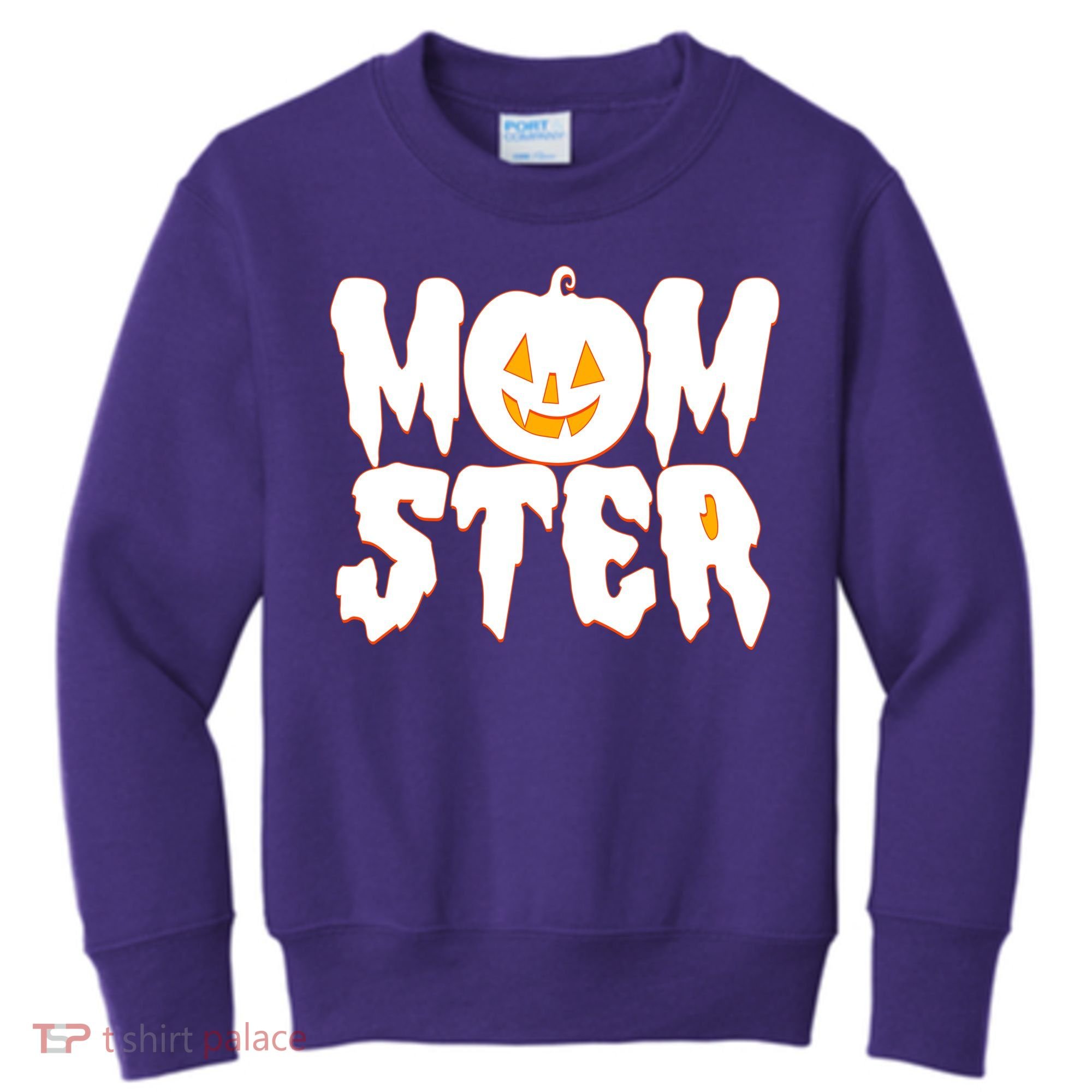Funny Halloween Momster Monster Kids Sweatshirt