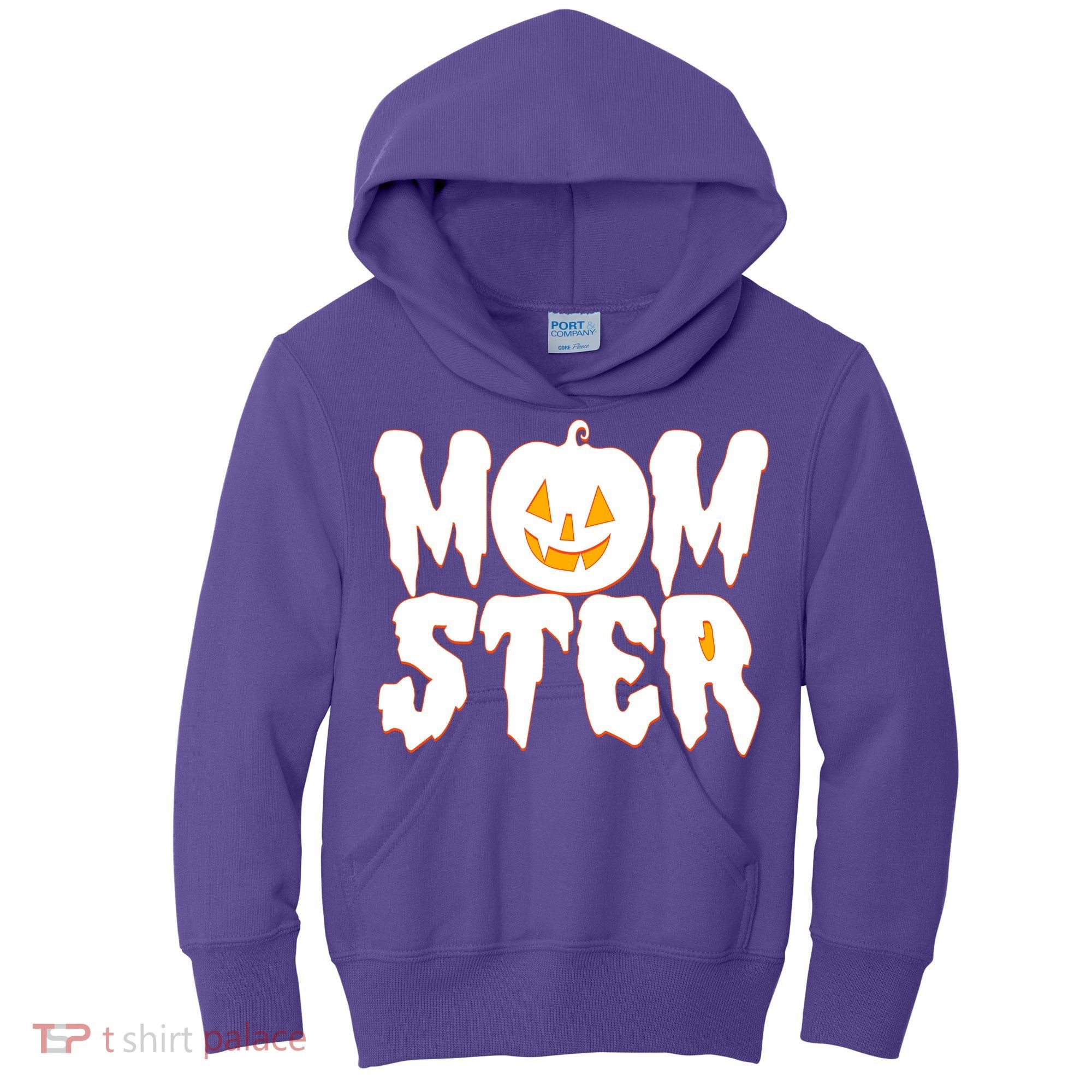 Funny Halloween Momster Monster Kids Hoodie