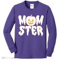 Funny Halloween Momster Monster Kids Long Sleeve Shirt thumb 0