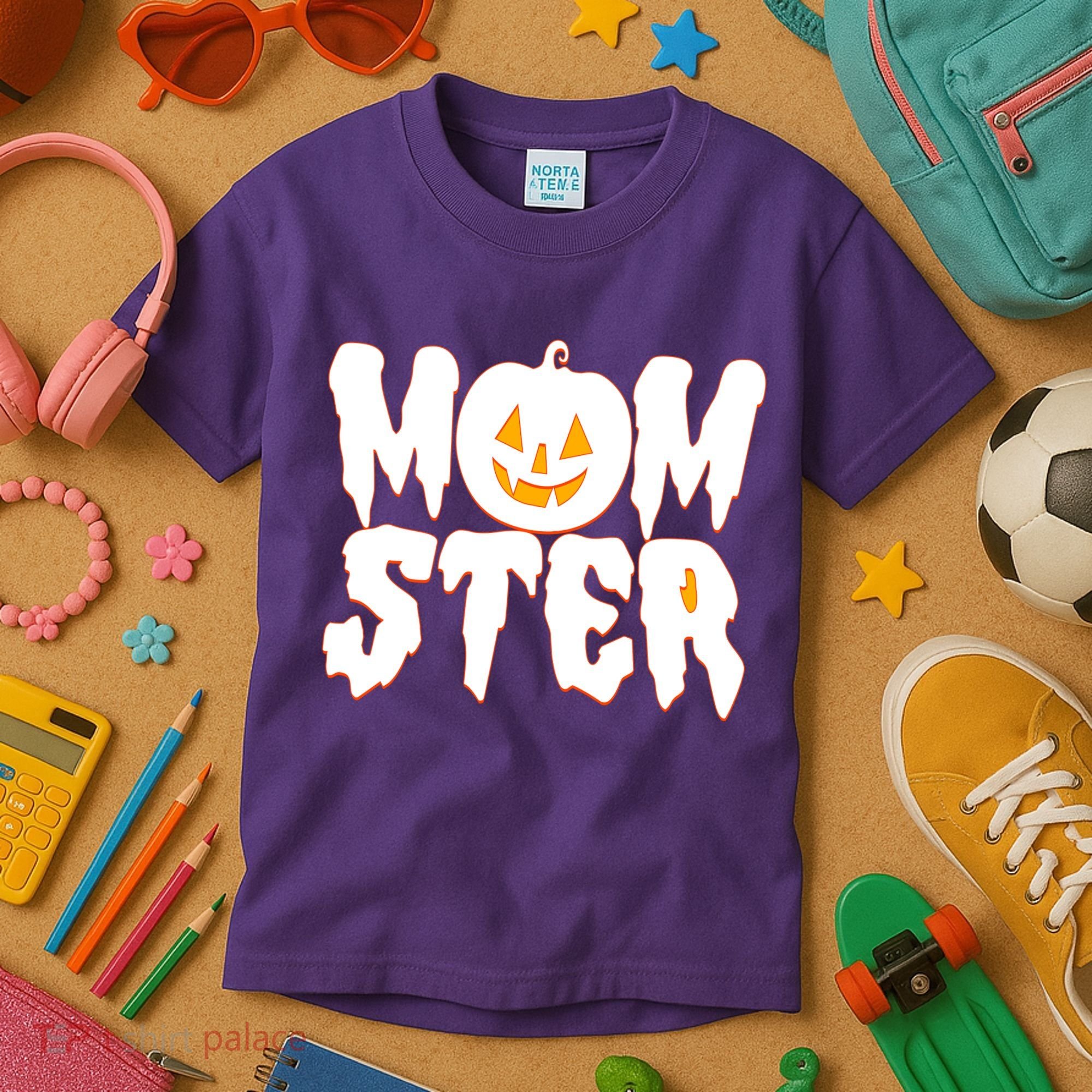 Funny Halloween Momster Monster Kids T-Shirt