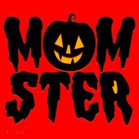 Funny Halloween Momster Monster Santa Hat thumb 1