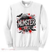 Funny Halloweem Momster Monster Mommy Mom Mother Matching Family Sweatshirt thumb 0