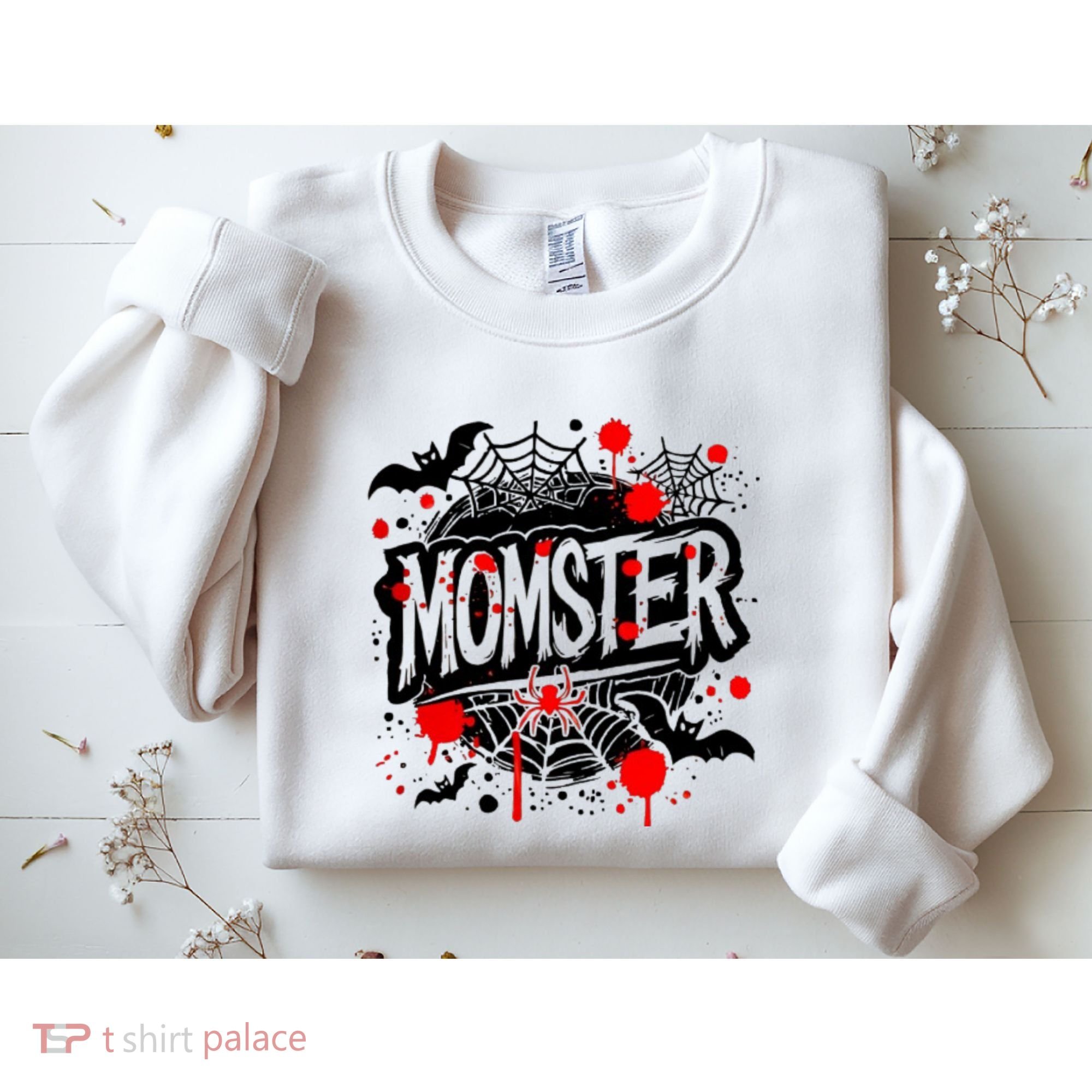 Funny Halloweem Momster Monster Mommy Mom Mother Matching Family Sweatshirt