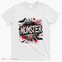 Funny Halloweem Momster Monster Mommy Mom Mother Matching Family T-Shirt thumb 0