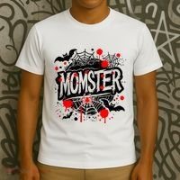 Funny Halloweem Momster Monster Mommy Mom Mother Matching Family T-Shirt thumb 3