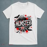 Funny Halloweem Momster Monster Mommy Mom Mother Matching Family T-Shirt thumb 5