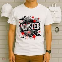 Funny Halloweem Momster Monster Mommy Mom Mother Matching Family T-Shirt thumb 6