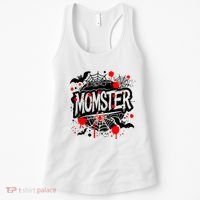Funny Halloweem Momster Monster Mommy Mom Mother Matching Family Women's Tank Top thumb 0
