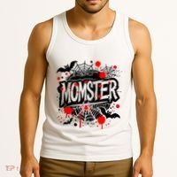Funny Halloweem Momster Monster Mommy Mom Mother Matching Family Tank Top thumb 3