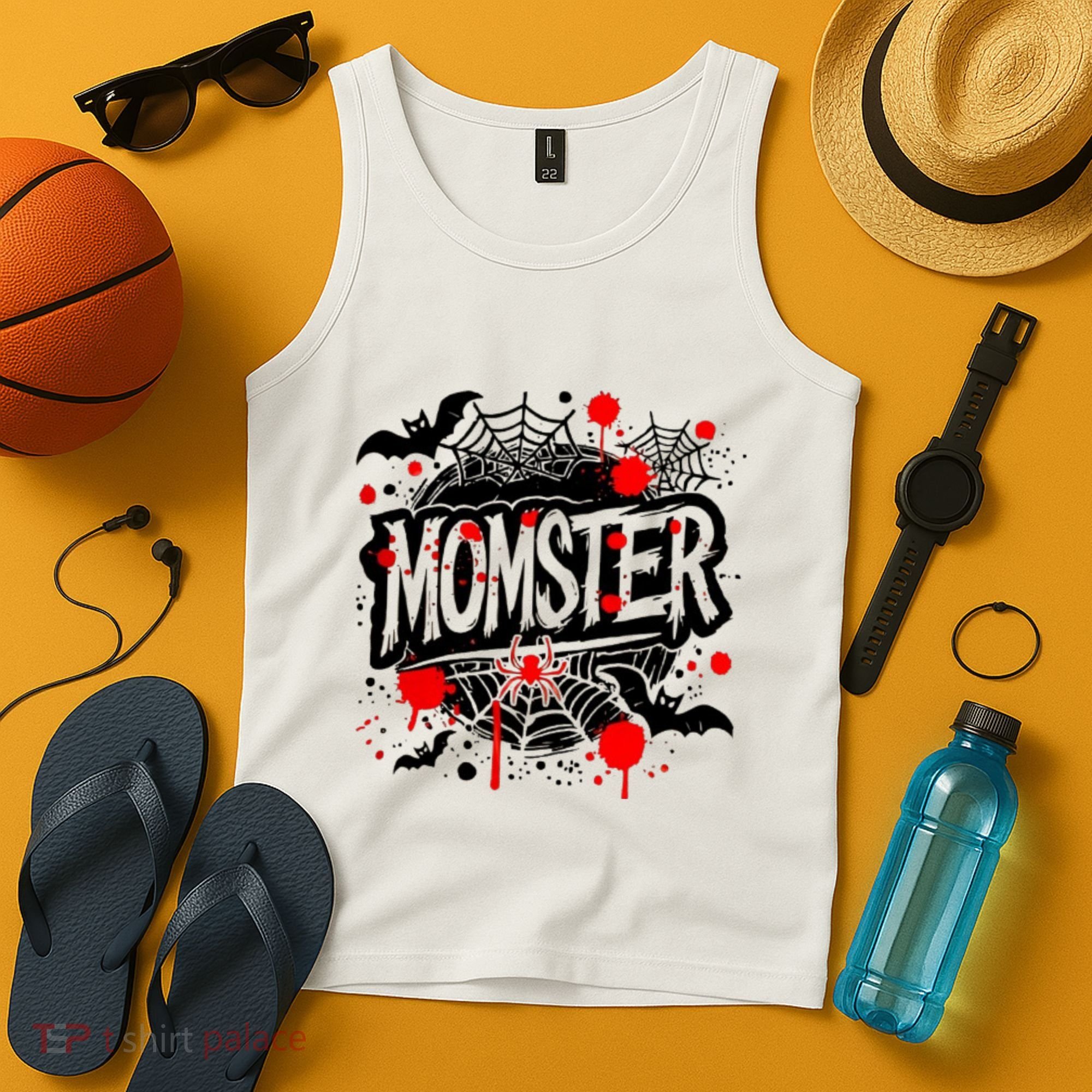 Funny Halloweem Momster Monster Mommy Mom Mother Matching Family Tank Top