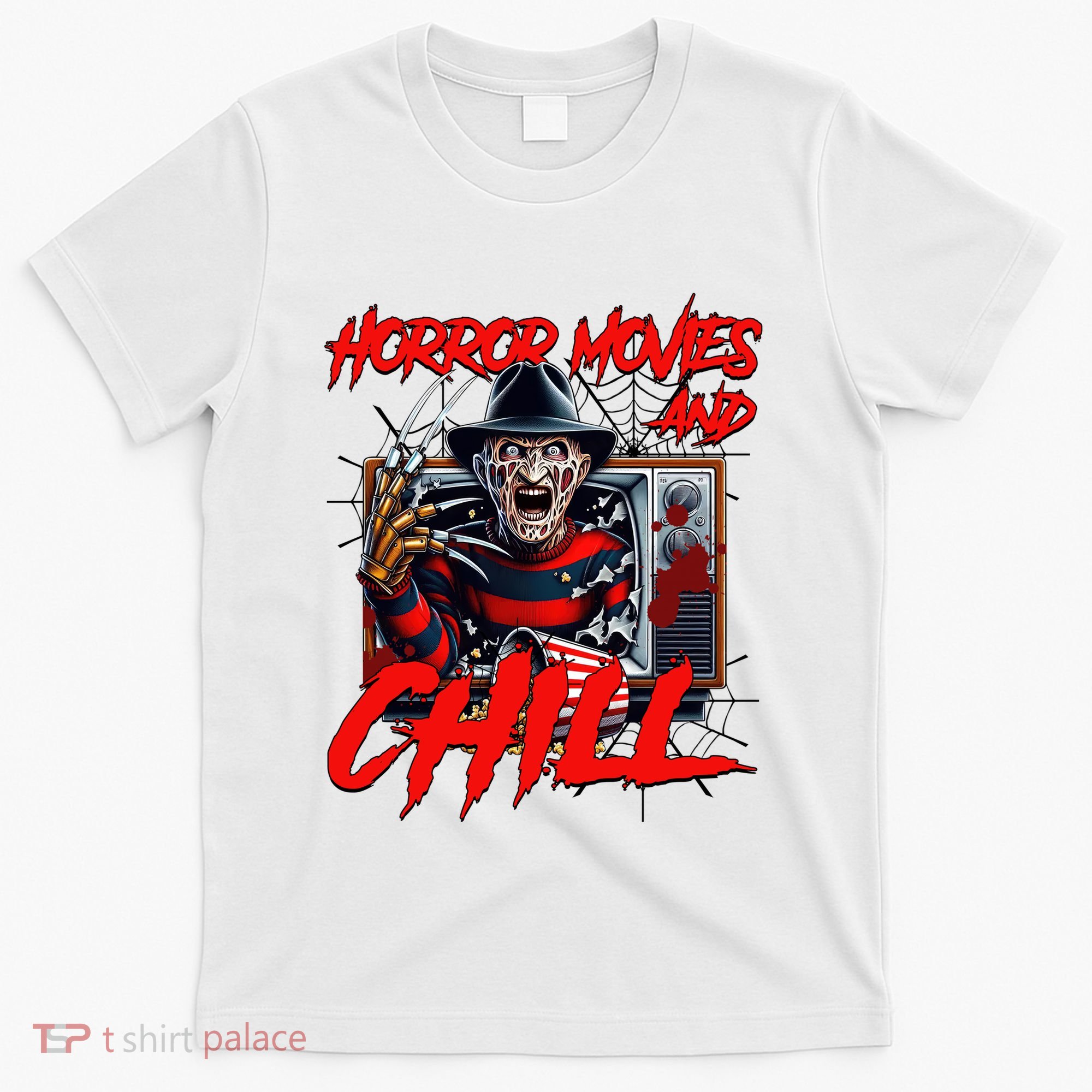 Freddy Horror Movies And Chill Scary Halloween T-Shirt