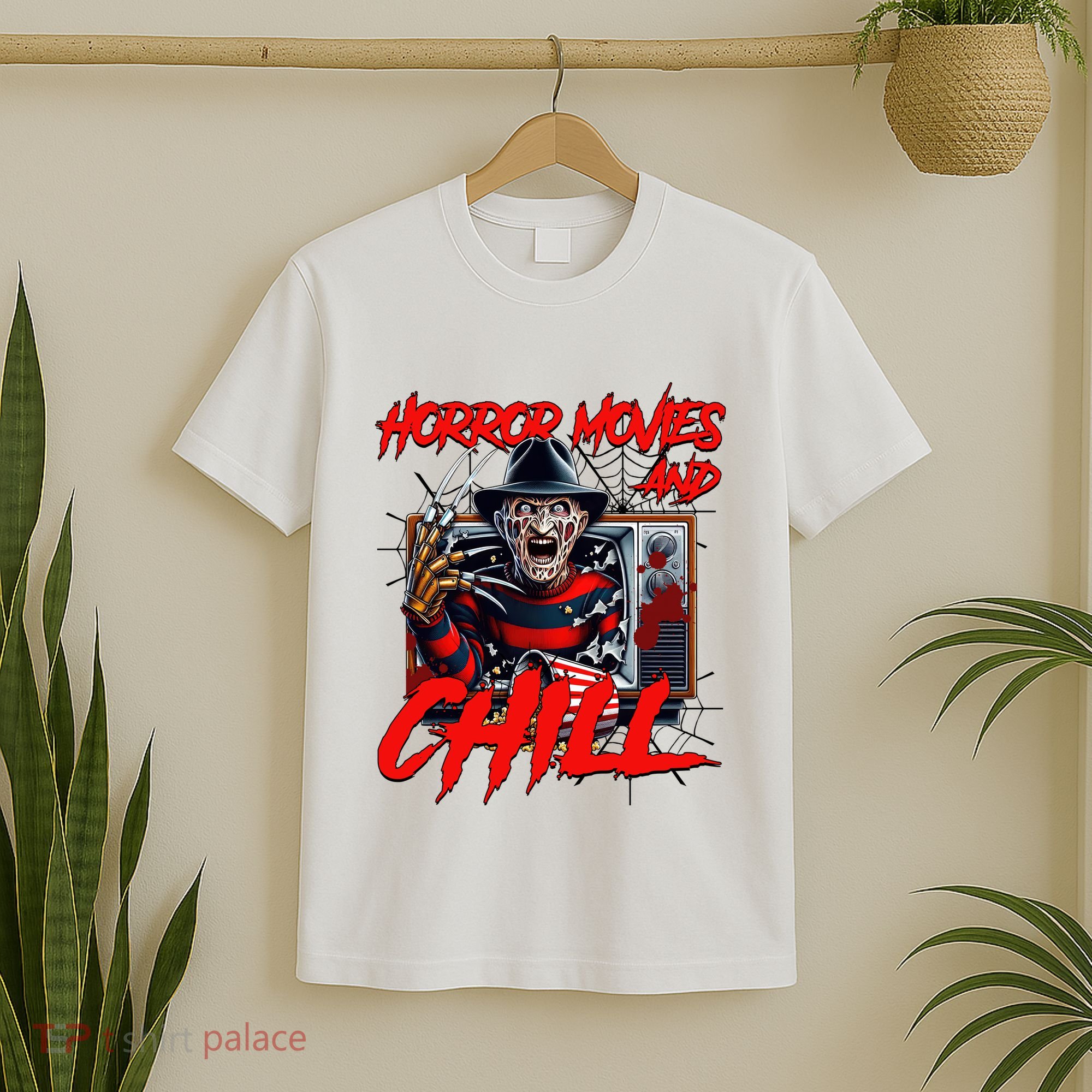 Freddy Horror Movies And Chill Scary Halloween T-Shirt