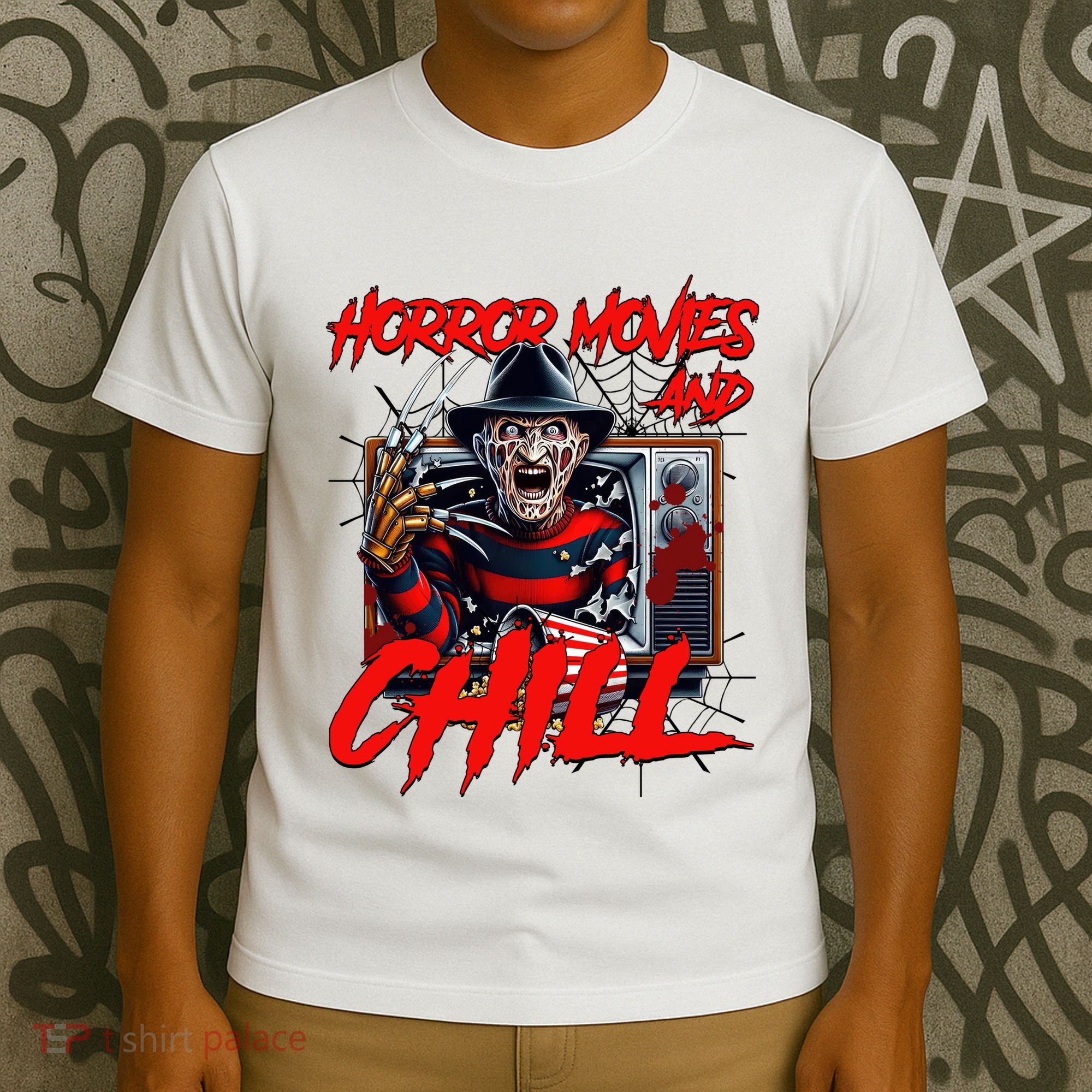 Freddy Horror Movies And Chill Scary Halloween T-Shirt