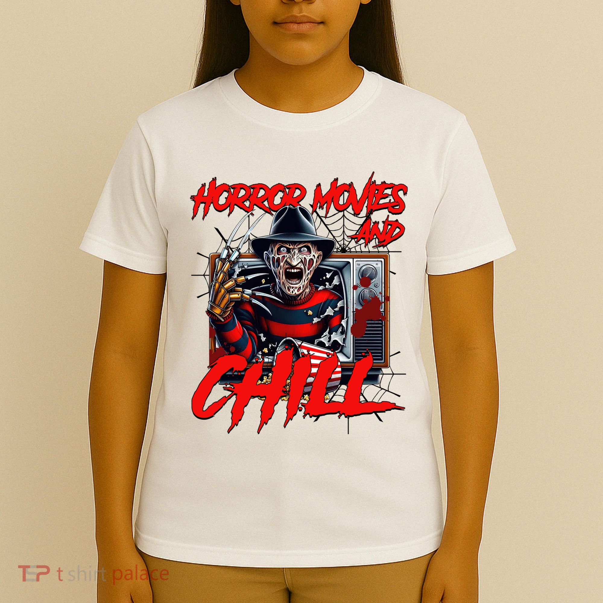 Freddy Horror Movies And Chill Scary Halloween T-Shirt