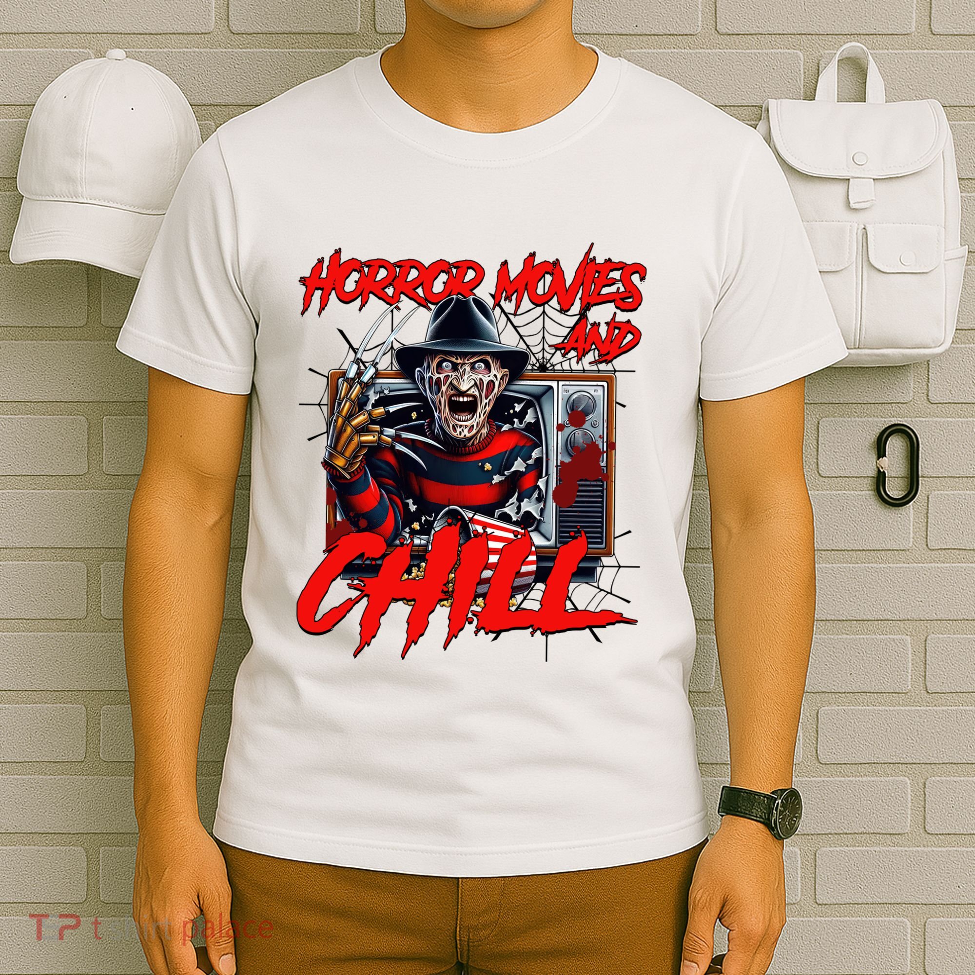 Freddy Horror Movies And Chill Scary Halloween T-Shirt