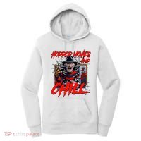Freddy Horror Movies And Chill Scary Halloween Women's Hoodie thumb 0