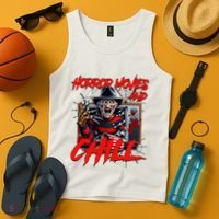 Freddy Horror Movies And Chill Scary Halloween Tank Top thumb 4