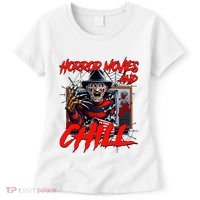 Freddy Horror Movies And Chill Scary Halloween Women's T-Shirt thumb 0