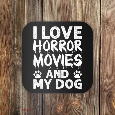 Funny Horror Movie Art For Film Horror Movie Lover Coaster