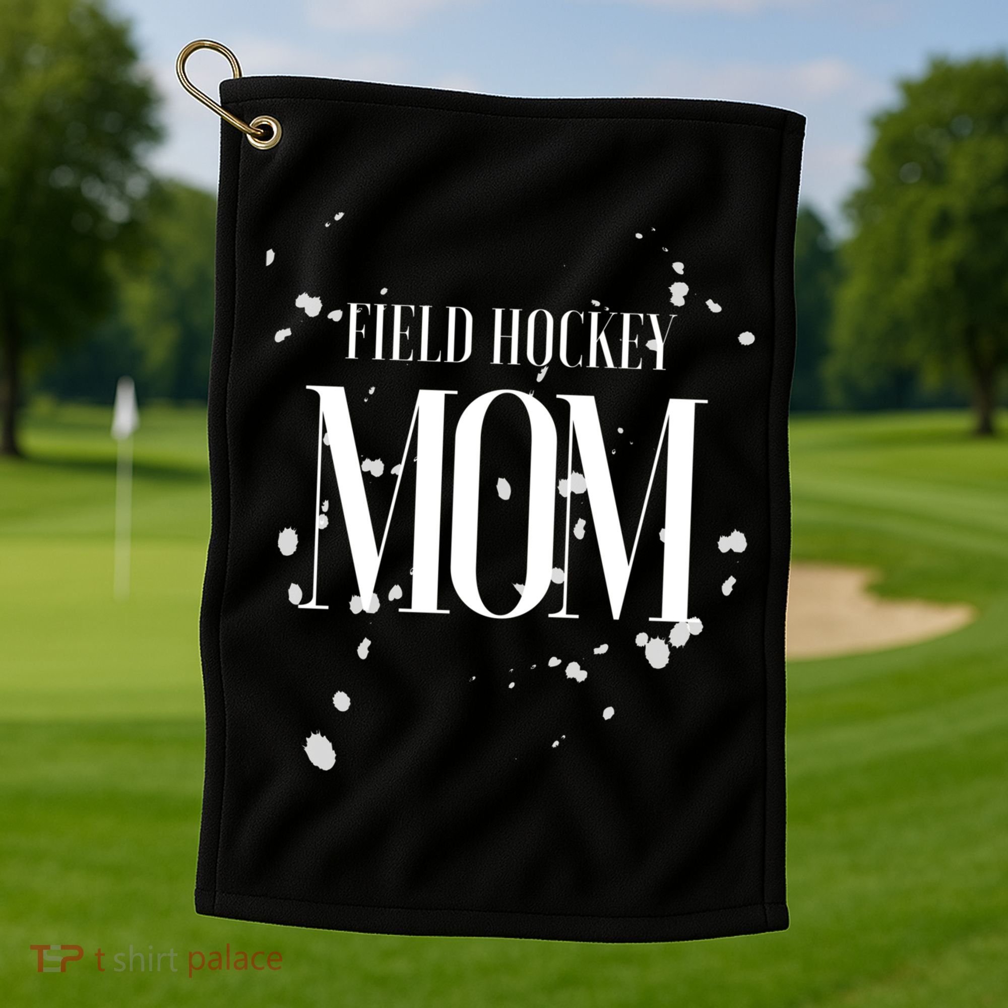 Field Hockey Mom Game Day Team Mama Biggest Fan Proud Parent Gift Golf Towel