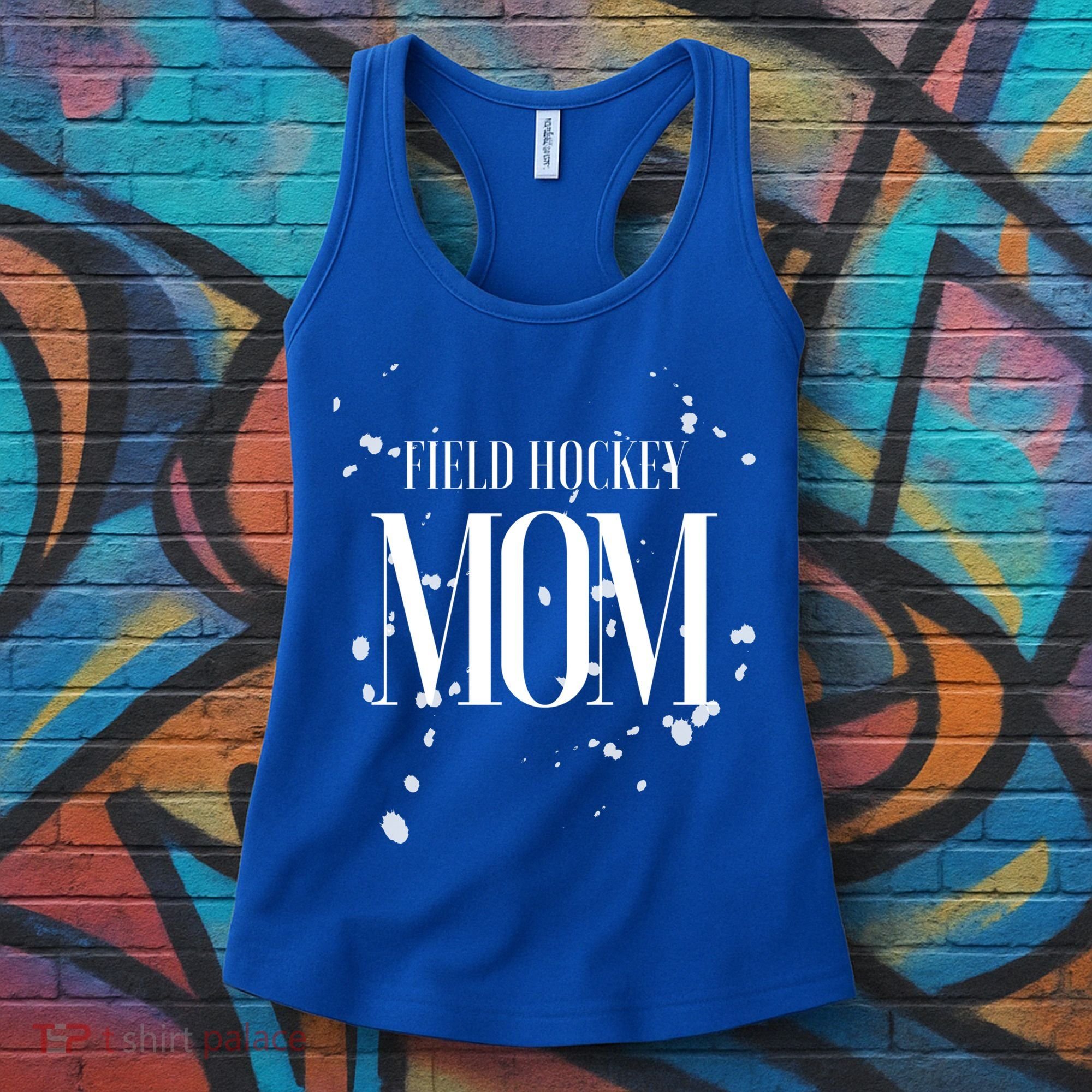 Field Hockey Mom Game Day Team Mama Biggest Fan Proud Parent Gift Women's Tank Top