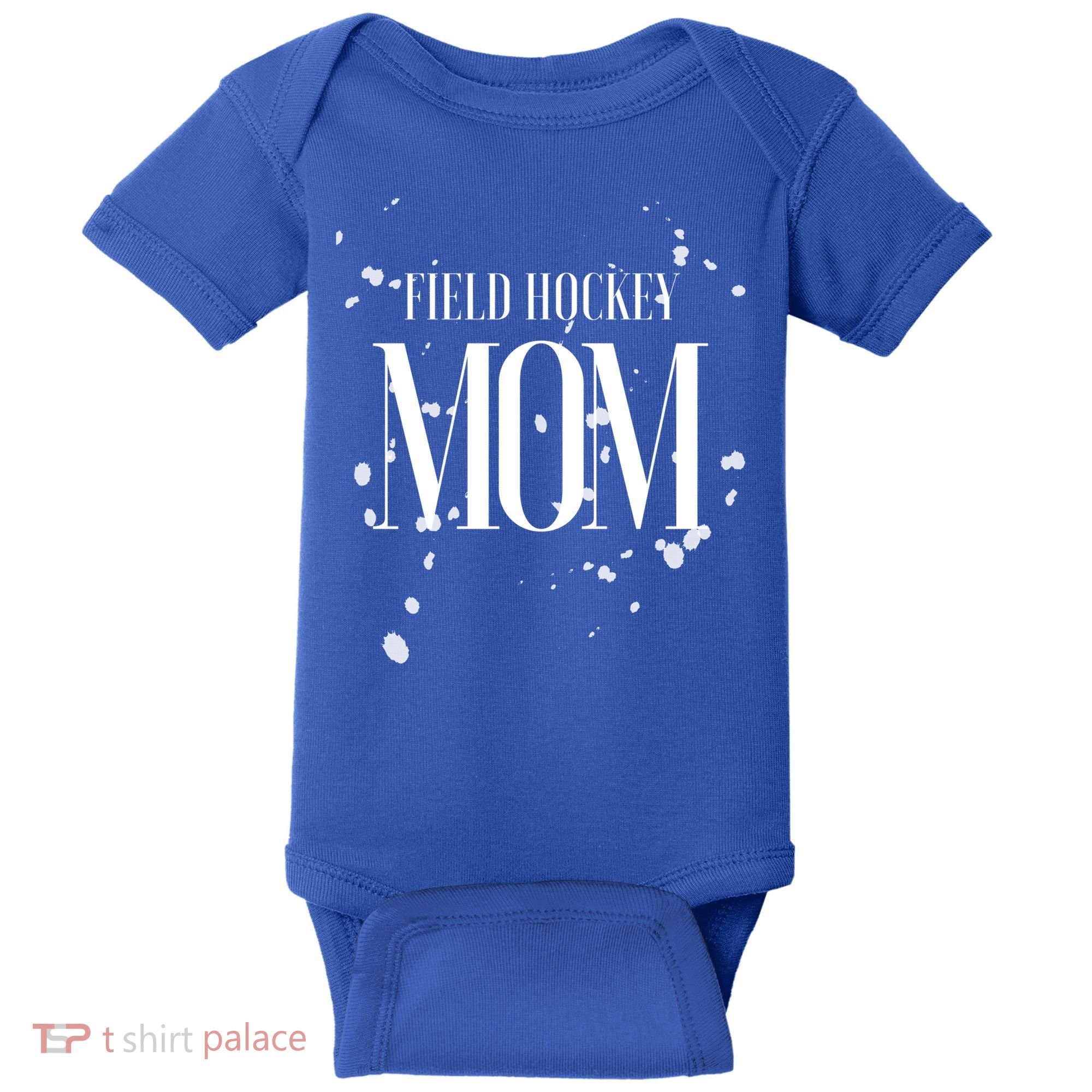 Field Hockey Mom Game Day Team Mama Biggest Fan Proud Parent Gift Baby Bodysuit