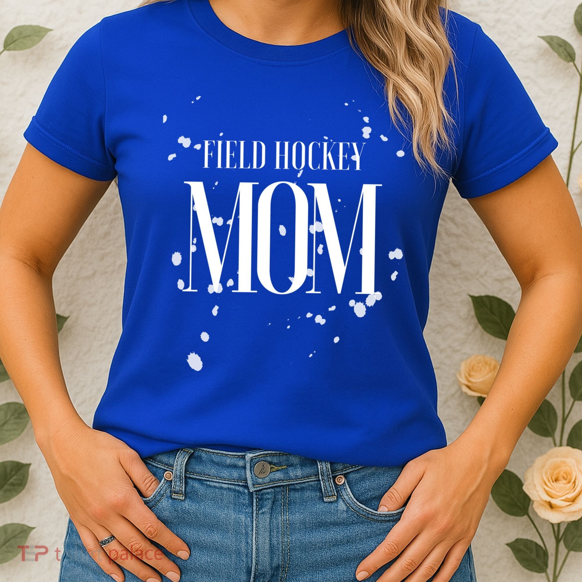 Field Hockey Mom Game Day Team Mama Biggest Fan Proud Parent Gift Women's T-Shirt