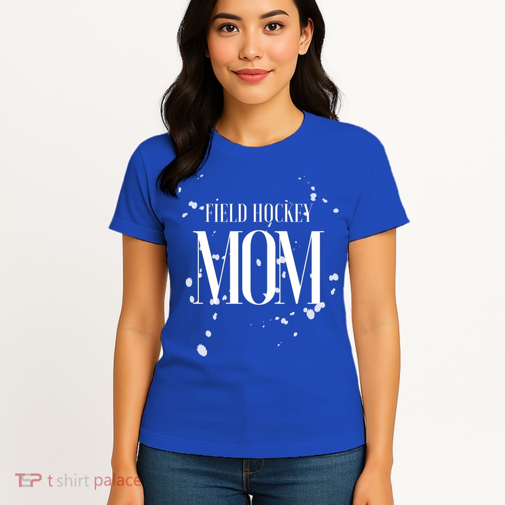 Field Hockey Mom Game Day Team Mama Biggest Fan Proud Parent Gift Women's T-Shirt