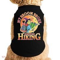 Funny Halloween My Broom Broke So Now I Go Hiking Doggie Tank thumb 0