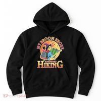 Funny Halloween My Broom Broke So Now I Go Hiking Hoodie thumb 0