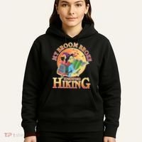 Funny Halloween My Broom Broke So Now I Go Hiking Hoodie thumb 5