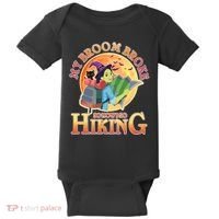 Funny Halloween My Broom Broke So Now I Go Hiking Baby Bodysuit thumb 0