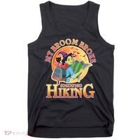 Funny Halloween My Broom Broke So Now I Go Hiking Tank Top thumb 0
