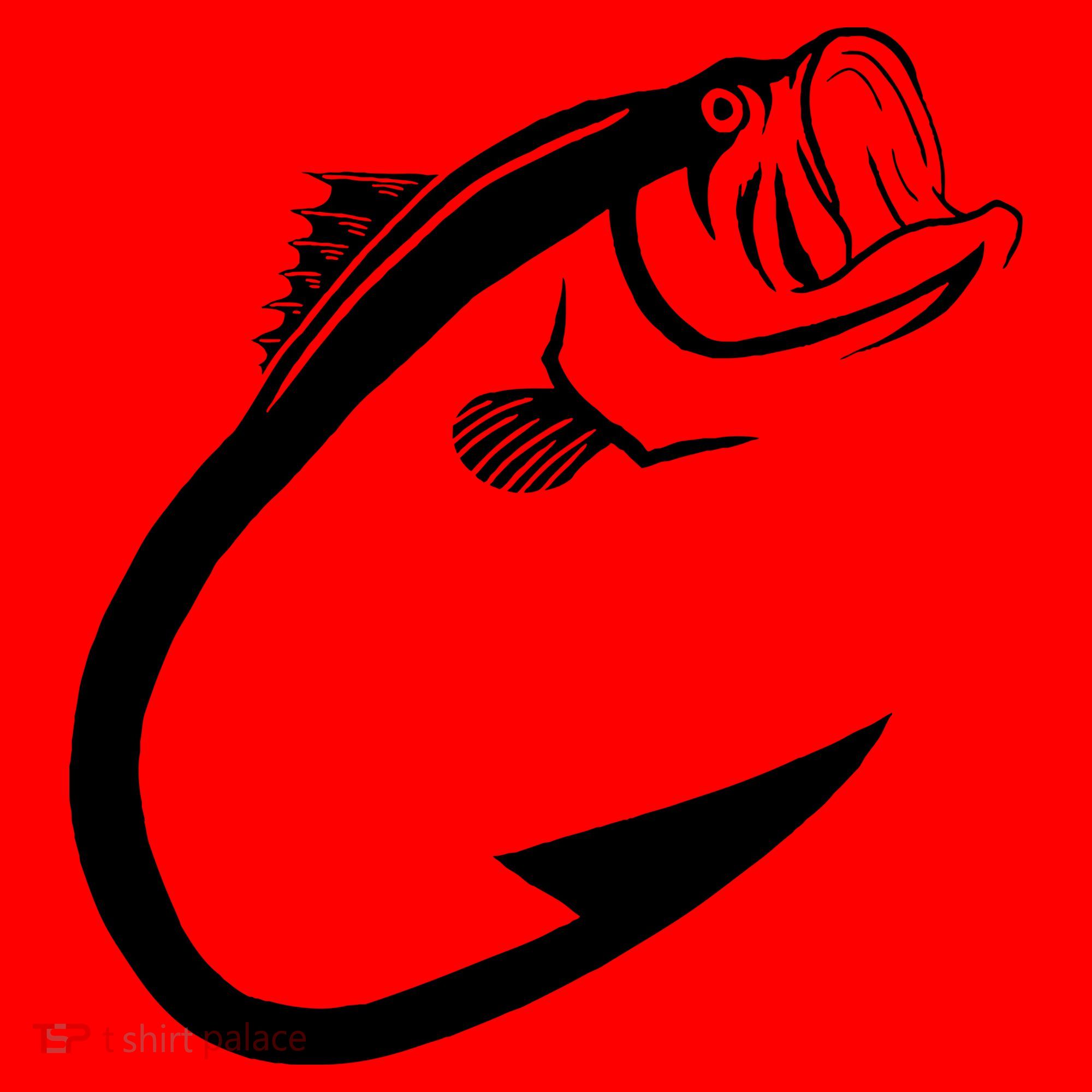 Fish Hook Minimal Art Cool Fishing Lover Art Lover Gift Santa Hat