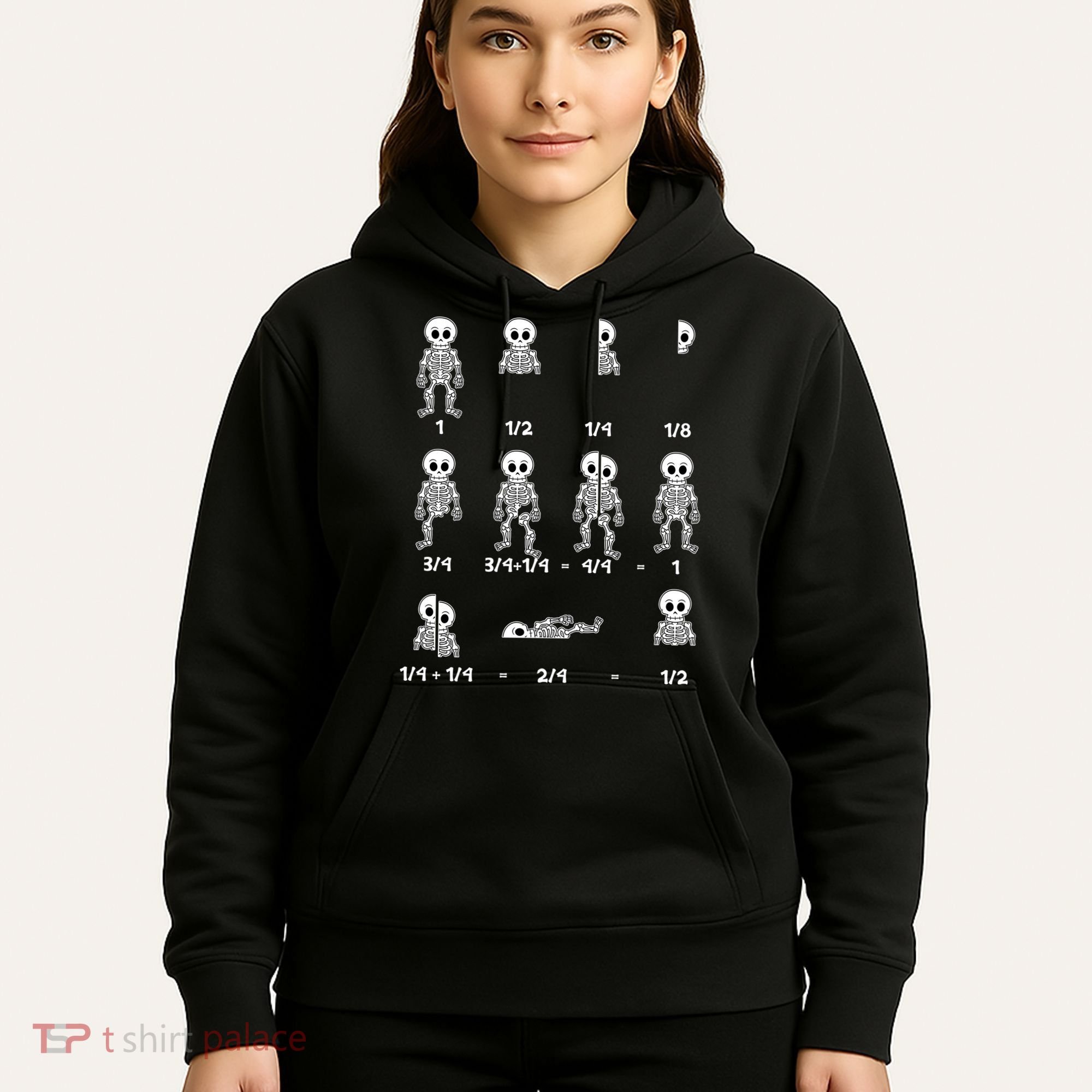 Funny Halloween Math Equations Skeletons Hoodie