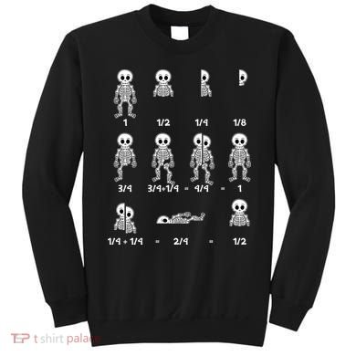 Funny Halloween Math Equations Skeletons Sweatshirt