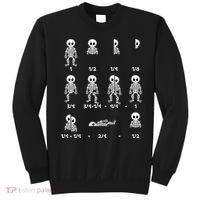 Funny Halloween Math Equations Skeletons Sweatshirt thumb 0