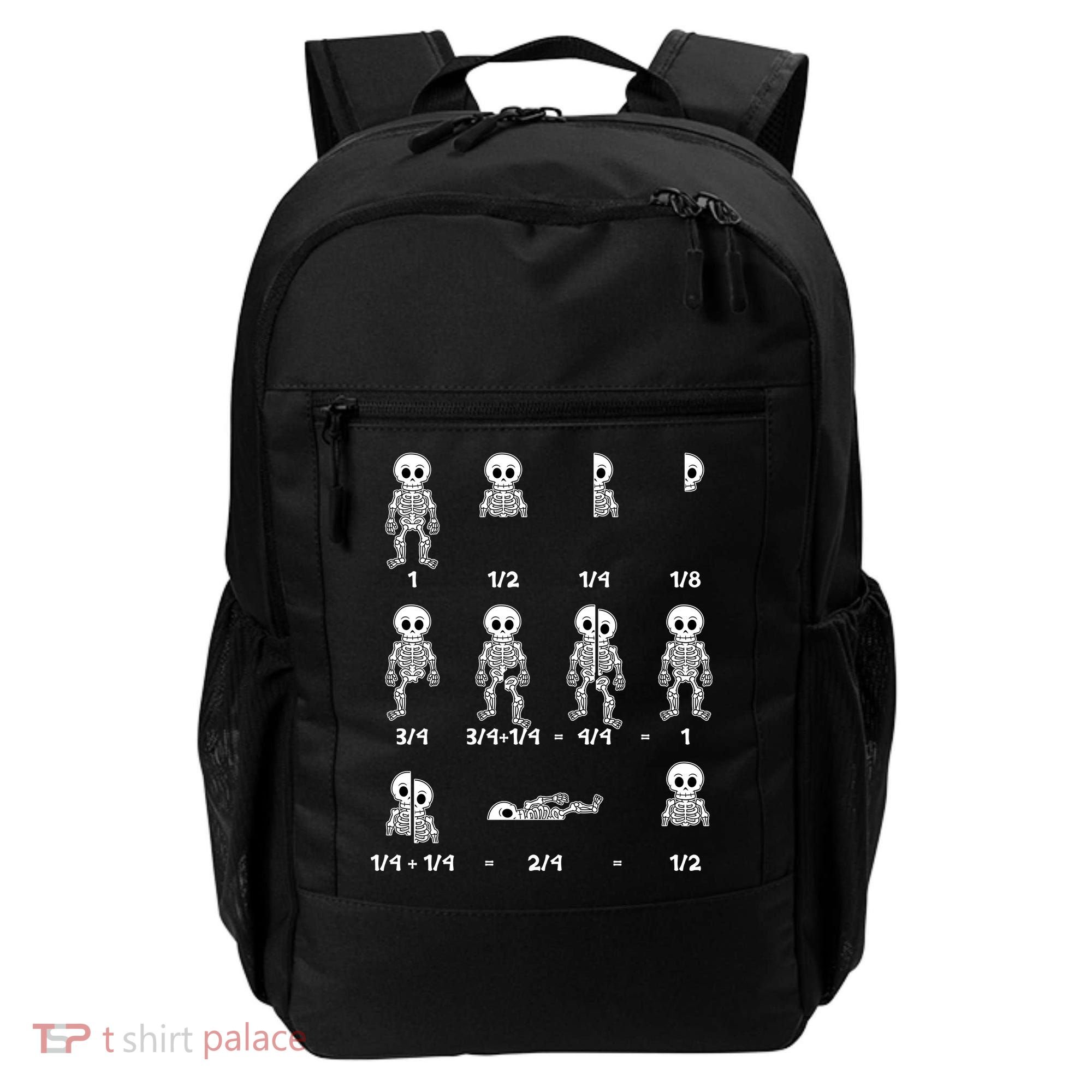 Funny Halloween Math Equations Skeletons Backpack