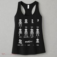 Funny Halloween Math Equations Skeletons Women's Tank Top thumb 3