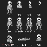 Funny Halloween Math Equations Skeletons Hat thumb 2